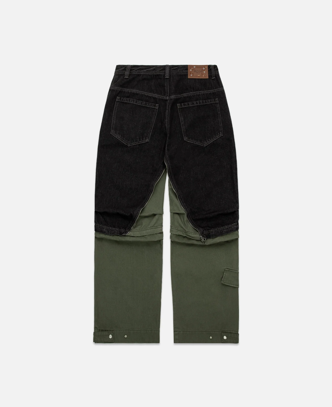 Milly Detachable Carpenter Jeans (Black) - Image 3