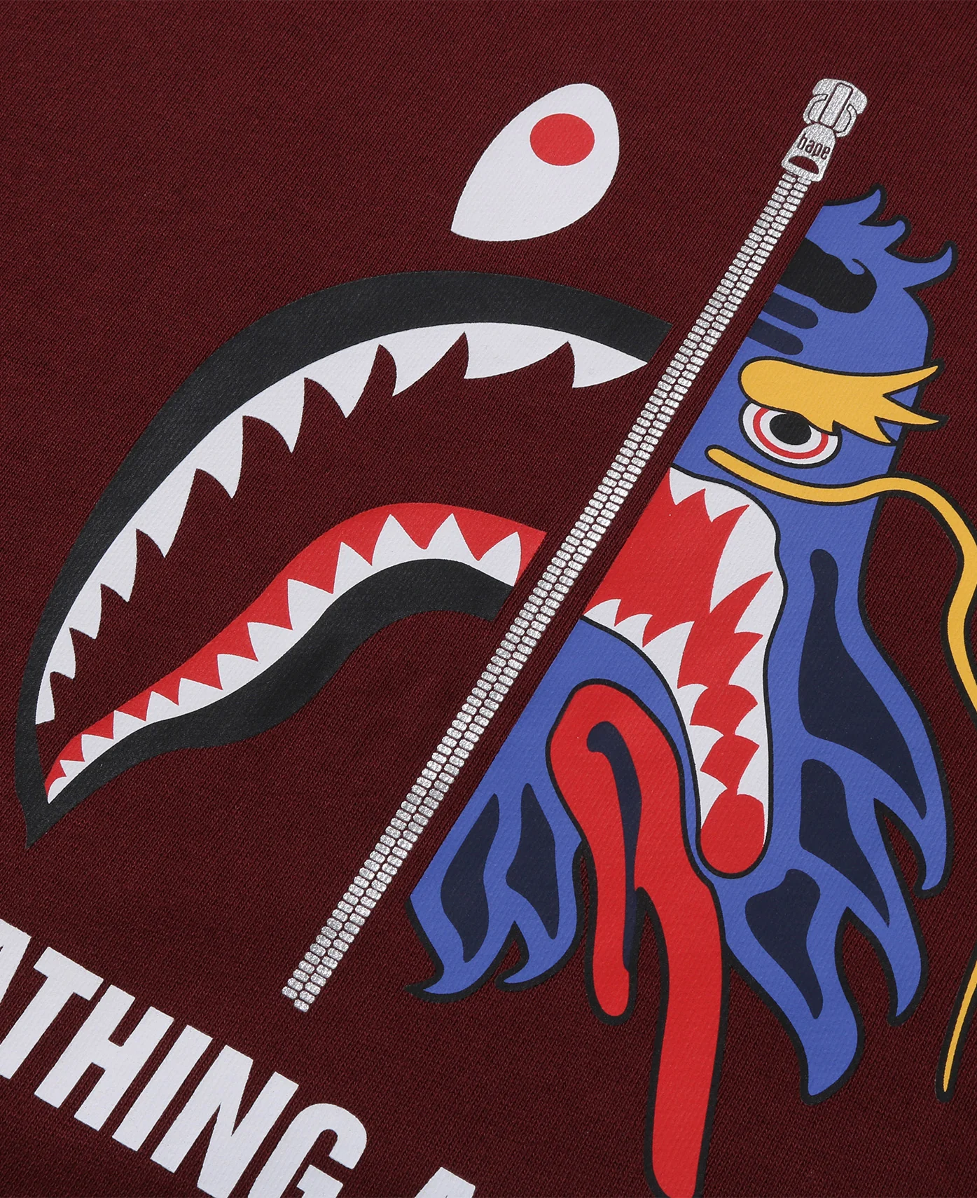 Camo Shark Crewneck (Red) - Image 3