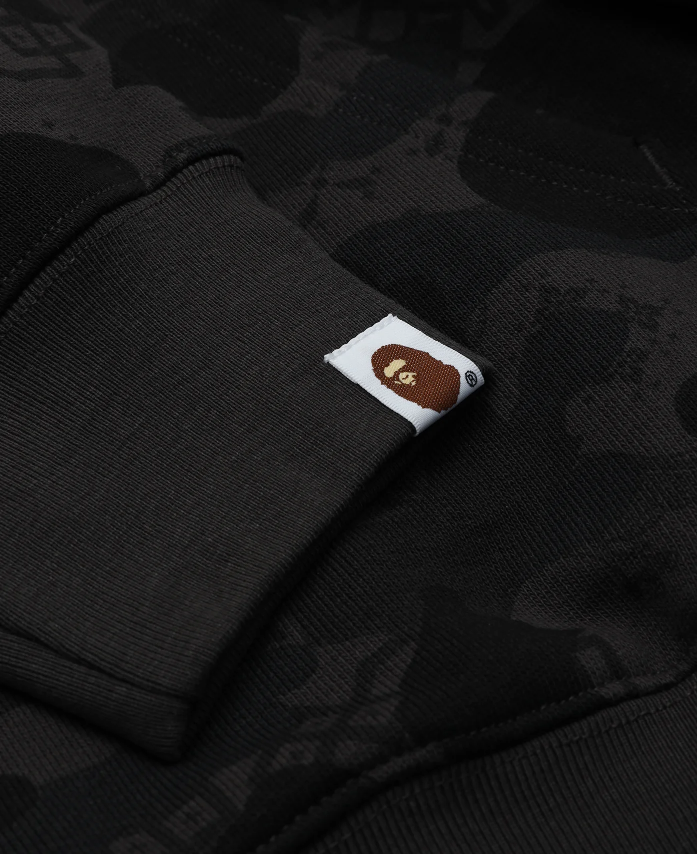 Camo Split Shark Relaxed Fit Full Zip Hoodie (Camo) - Image 4