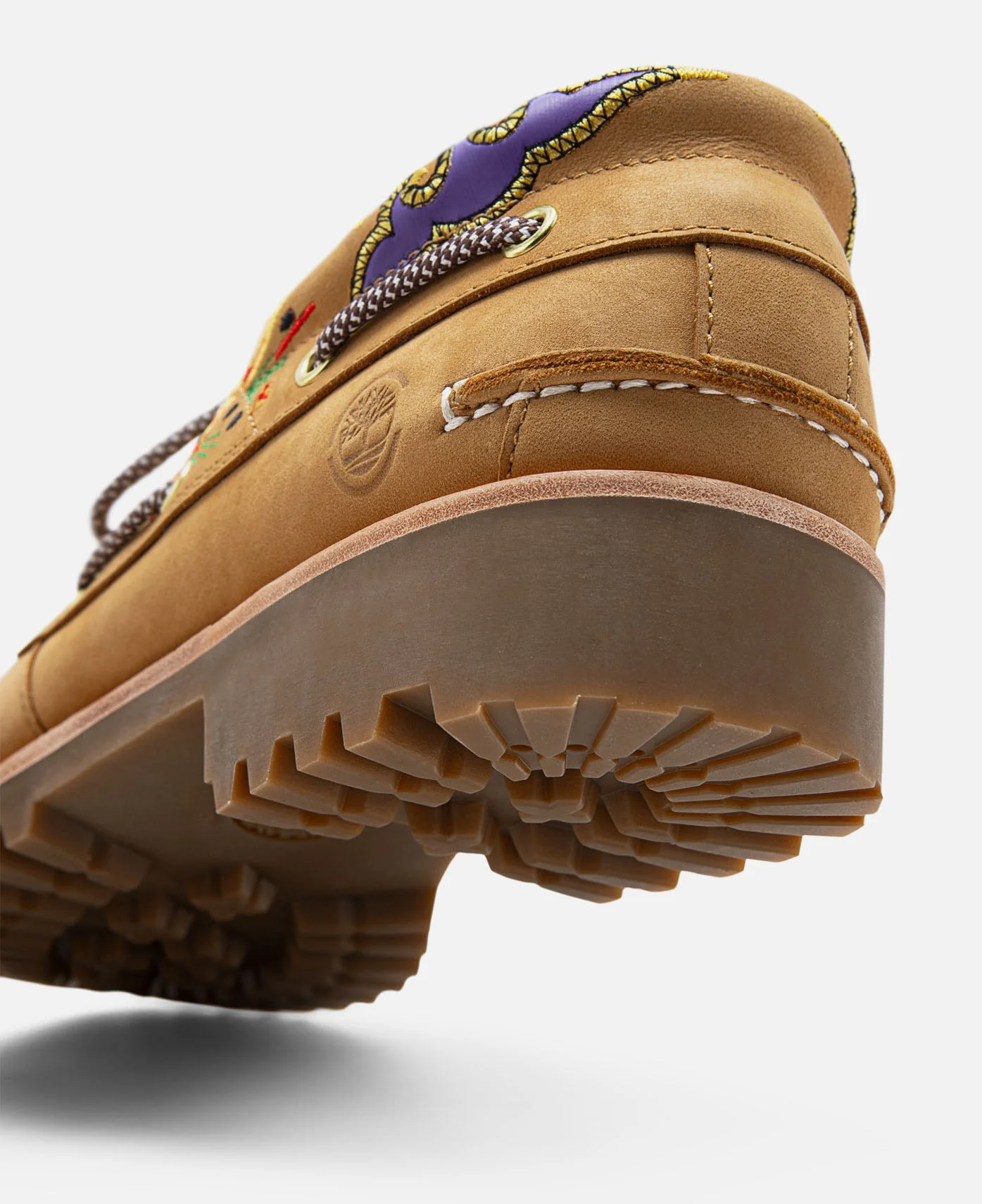 Women's Noreen 3-Eye Lug Handsewn Boat Shoes (Wheat) - Image 13